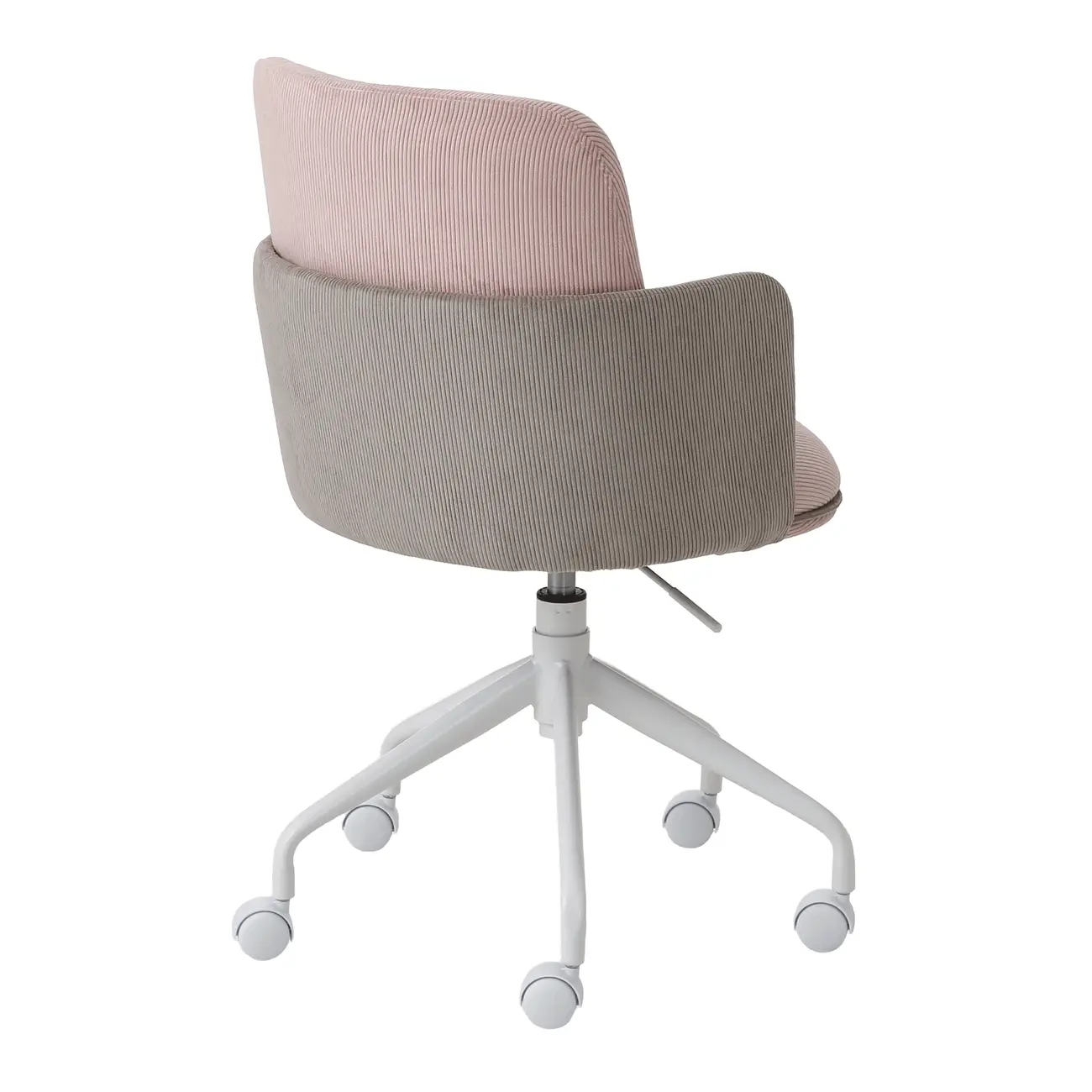 CADEIRA HOME OFFICE OBI - BRANCO/QUARTZO ROSA - Foto 4