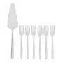KIT DE UTENSÍLIOS PARA BOLO 7 PEÇAS VIENA - INOX - Foto 1