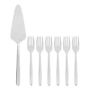 KIT DE UTENSÍLIOS PARA BOLO 7 PEÇAS VIENA - INOX - Foto 1
