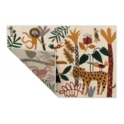 TAPETE 1 M X 1,50 M BICHARADA - OFF WHITE/ MULTICOR - Foto 2