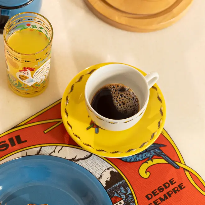 XÍCARA CHÁ 200 ML MEMÓRIA INTERIOR - AMARELO/MULTICOR - Foto 7