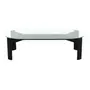 MESA DE CENTRO OVAL 1,30 M X 60 CM TRISKEL - EBANIZADO/INCOLOR - Foto 1