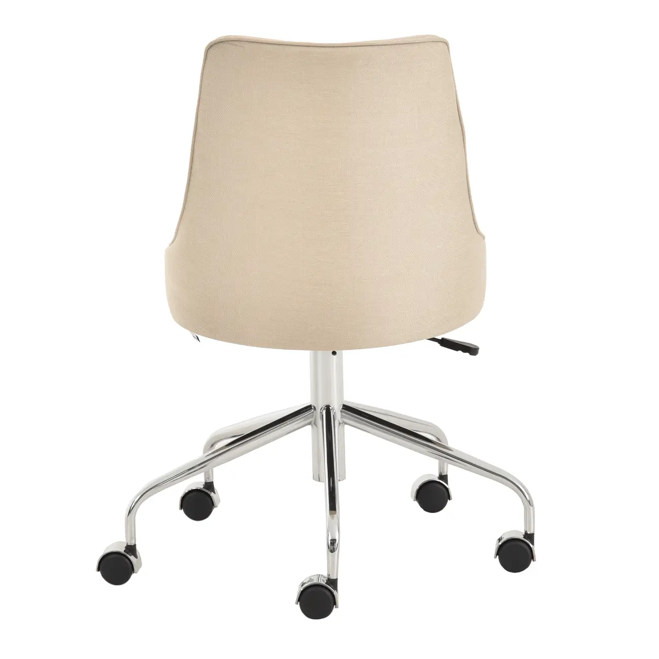 CADEIRA HOME OFFICE DANDY - BEGE/CROMADO - Foto 5
