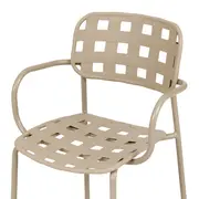 CADEIRA COM BRAÇOS CRISS-CROSS - CAMELO/CAMELO - Foto 6