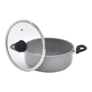 CAÇAROLA INDUÇÃO 20 CM GRANITY - KONKRET/PRETO - Foto 3