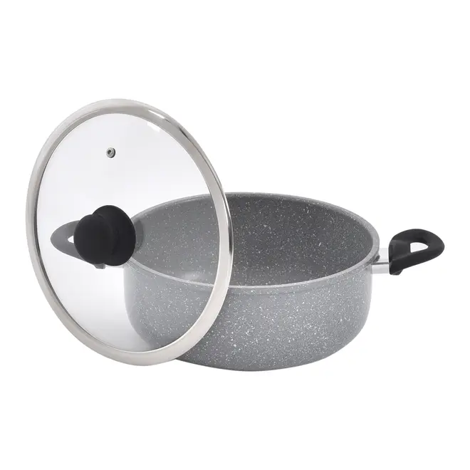 CAÇAROLA INDUÇÃO 20 CM GRANITY - KONKRET/PRETO - Foto 3
