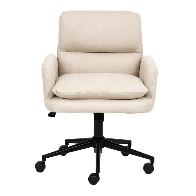 CADEIRA HOME OFFICE KIND - PRETO/BEGE - Foto 2