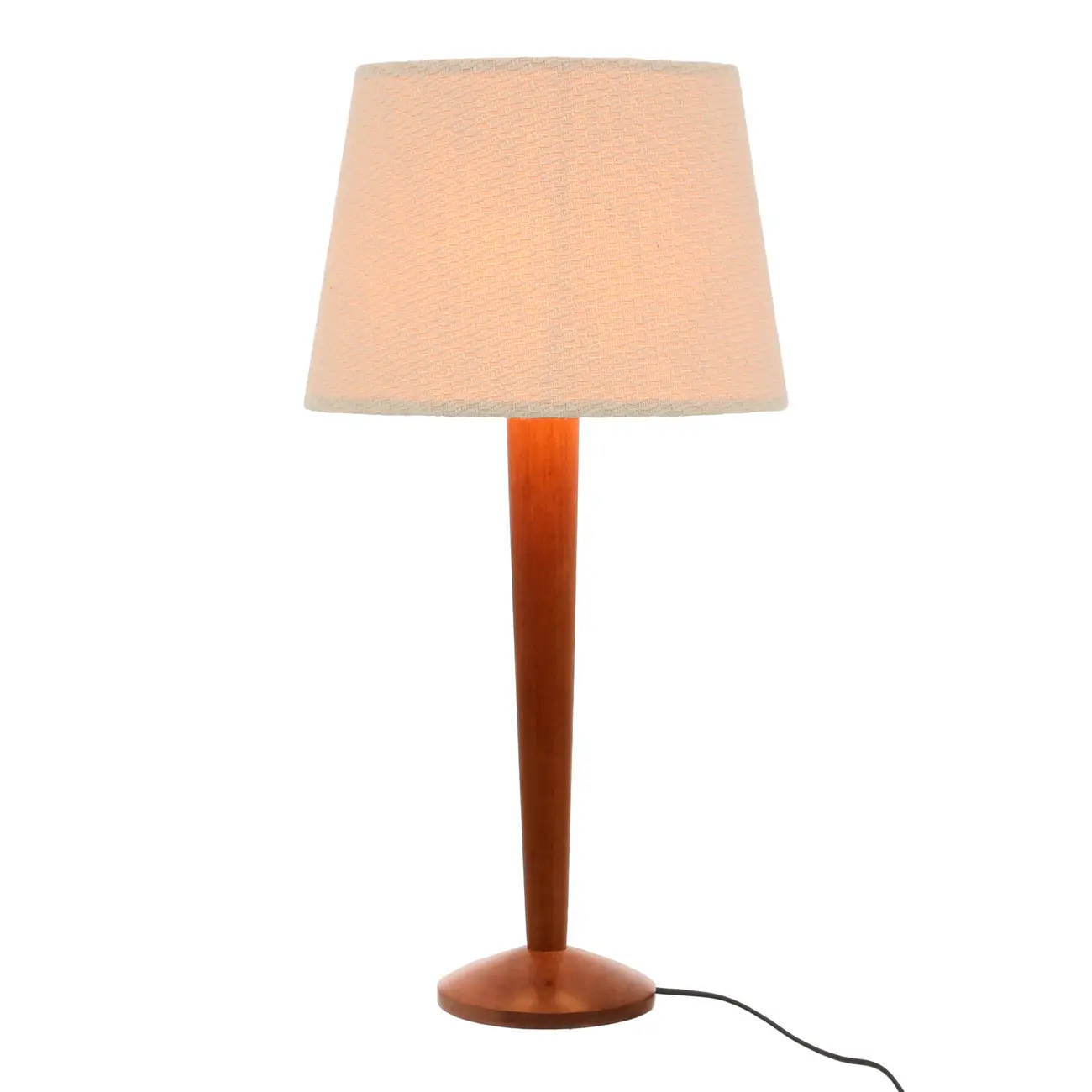 LUMINÁRIA DE MESA MOG C/CUP P CURVES - NOZES/NATURAL - Foto 1