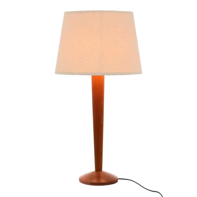 LUMINÁRIA DE MESA MOG C/CUP P CURVES - NOZES/NATURAL - Foto 1