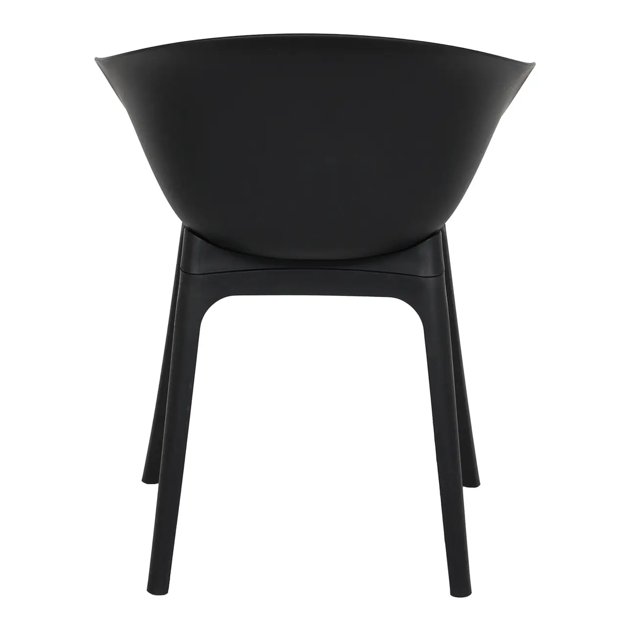 CADEIRA DE JANTAR COM BRAÇOS TALIA - PRETO/PRETO - Foto 5