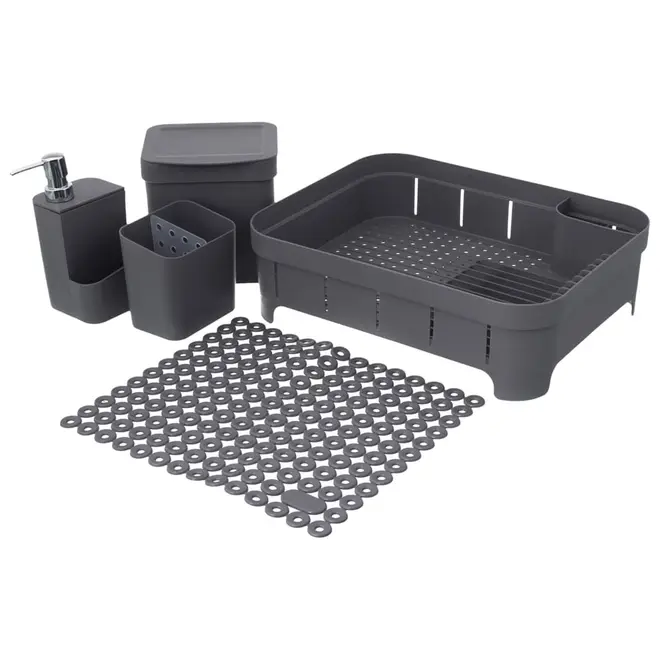 TAPETE PARA PIA 29 CM X 34 CM TRIUM - CINZA - Foto 3