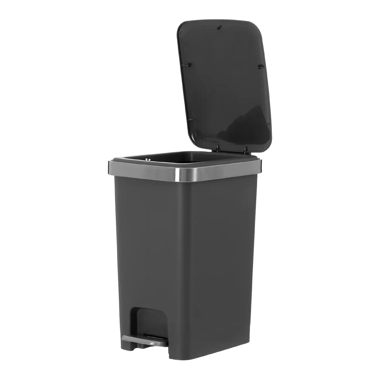LIXEIRA COM PEDAL 15 L DAY USE - KONKRET/INOX - Foto 3