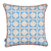 ALMOFADA 43 CM X 43 CM SAUDADE TROPICAL CARAMBOLAS - AZUL HISTÓRICO/MULTICOR - Foto 2