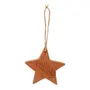 KIT COM 2 PINGENTES ESTRELA E BOLA VILAREJO NOEL - ARGILA CRUA - Foto 2