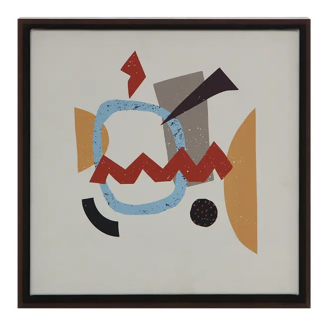 QUADRO 30 CM X 30 CM OFFCUTS - NOZES/MULTICOR - Foto 1