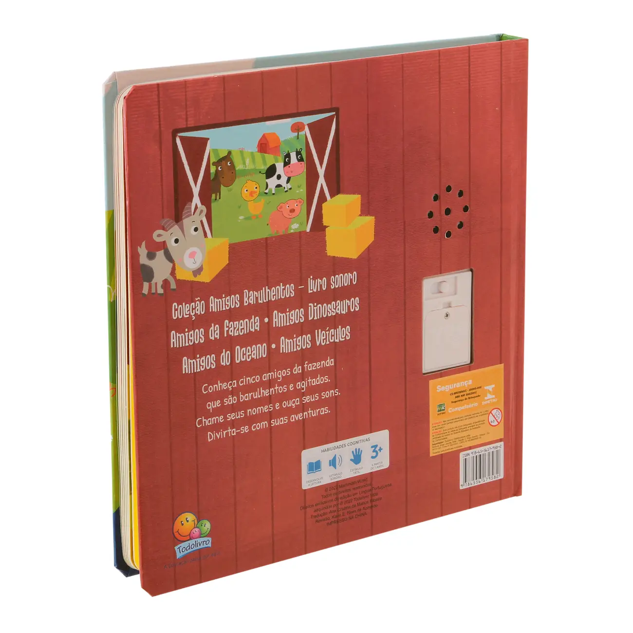 AMIGOS BARULHENTOS LIVRO SONORO: AMIGOS DA FAZENDA LIVRO INFANTIL - MULTICOR - Foto 3