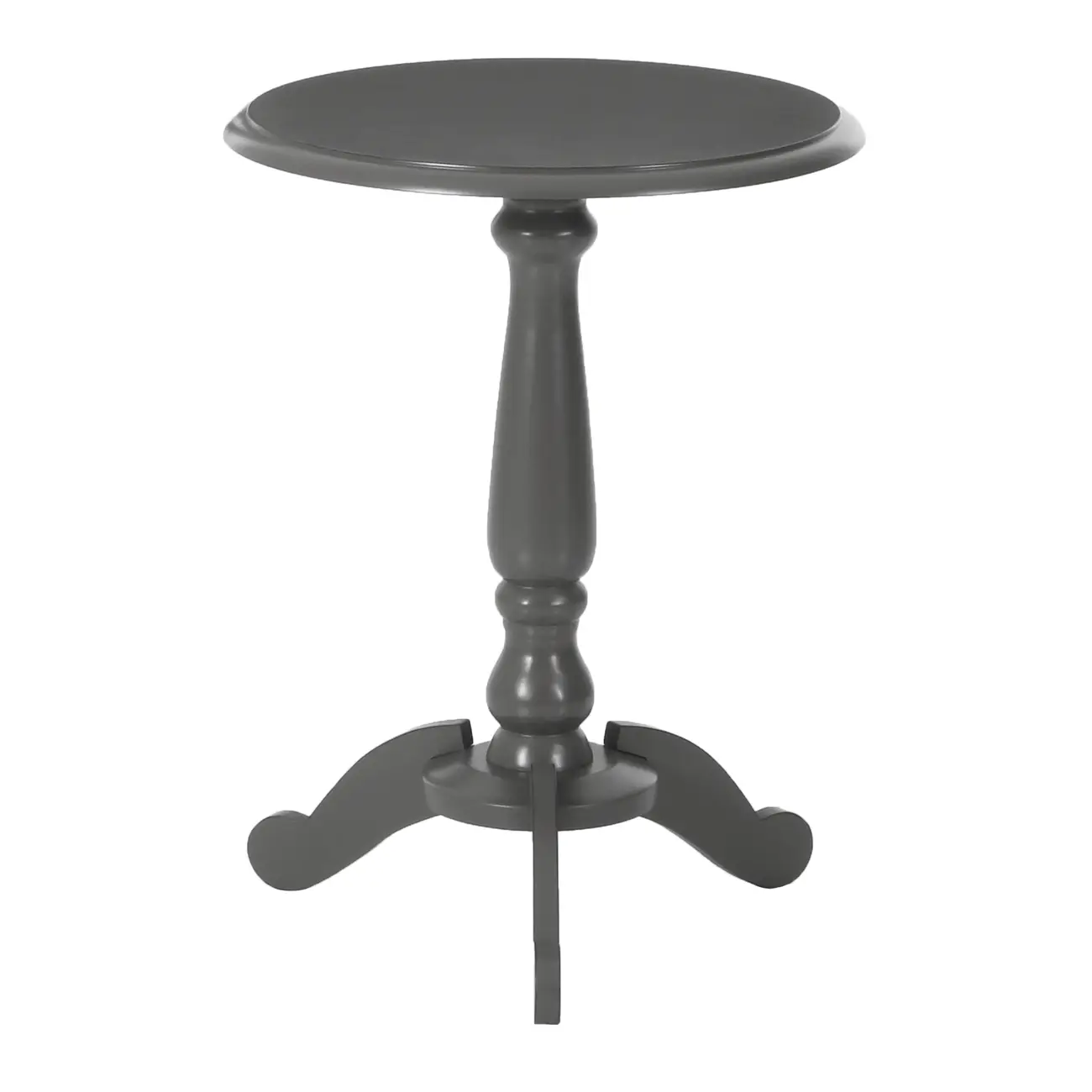 MESA LATERAL REDONDA 45 CM PILLIER - GRIS BRULÉ - Foto 2