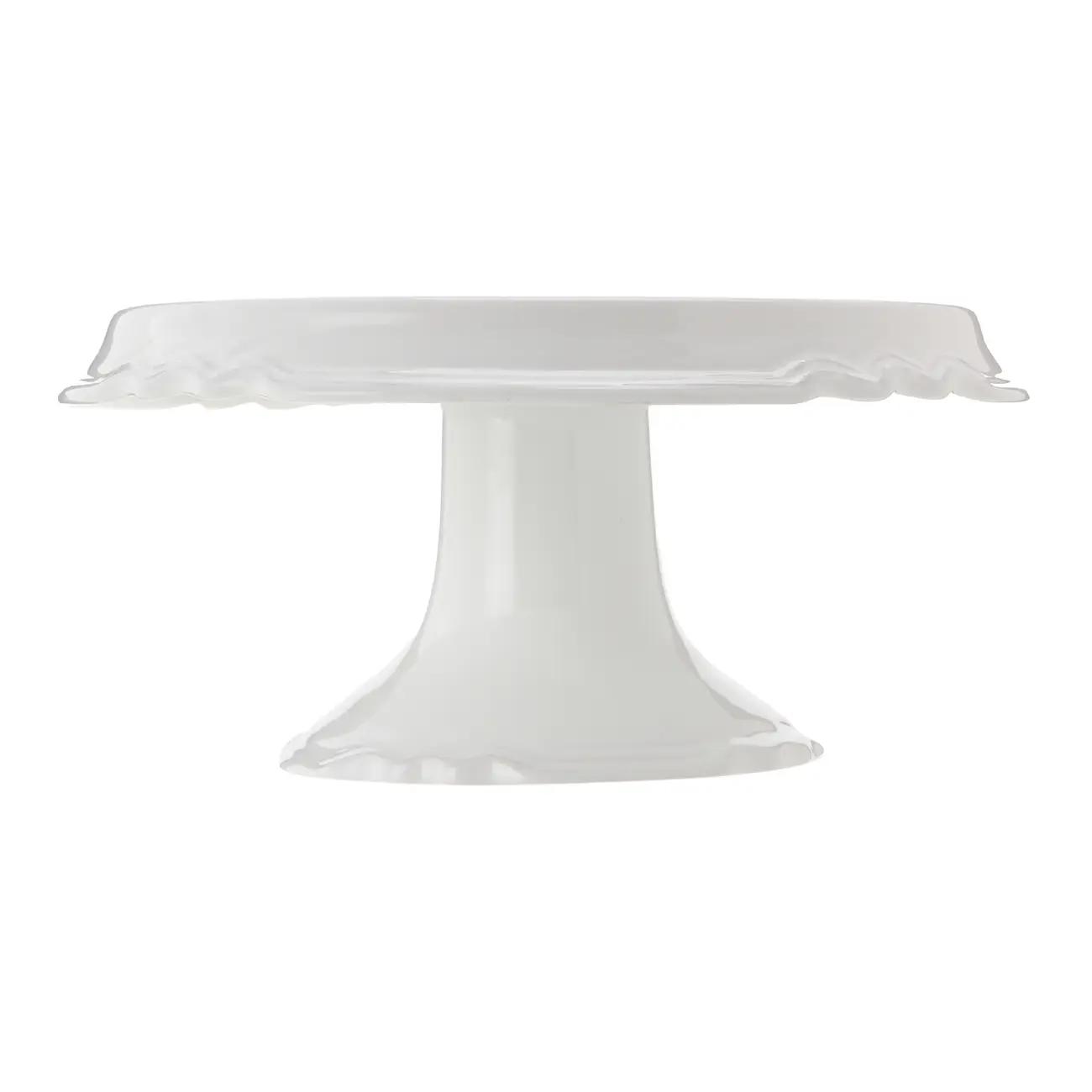 PRATO PARA BOLO COM PÉ 27 CM TRÉSOR - BRANCO - Foto 3