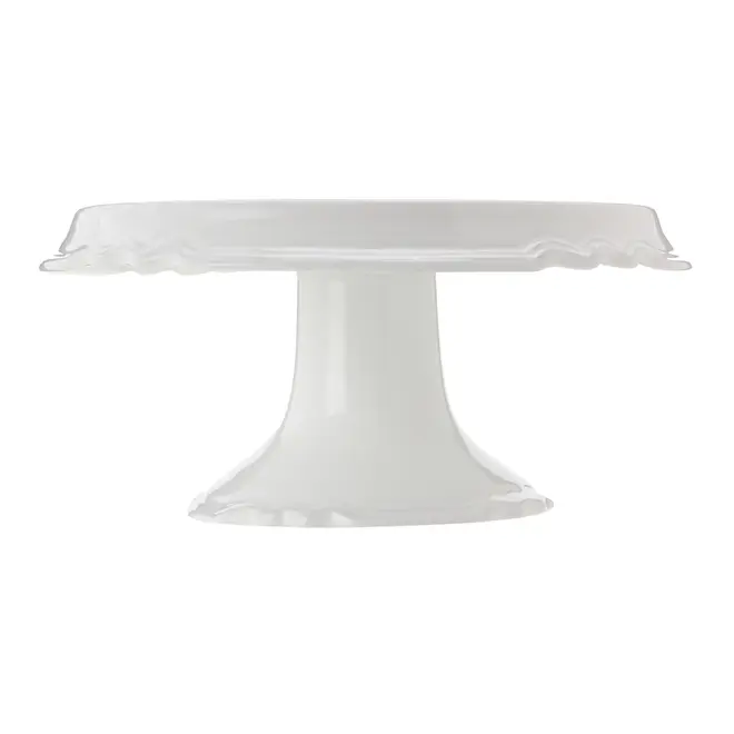 PRATO PARA BOLO COM PÉ 27 CM TRÉSOR - BRANCO - Foto 3