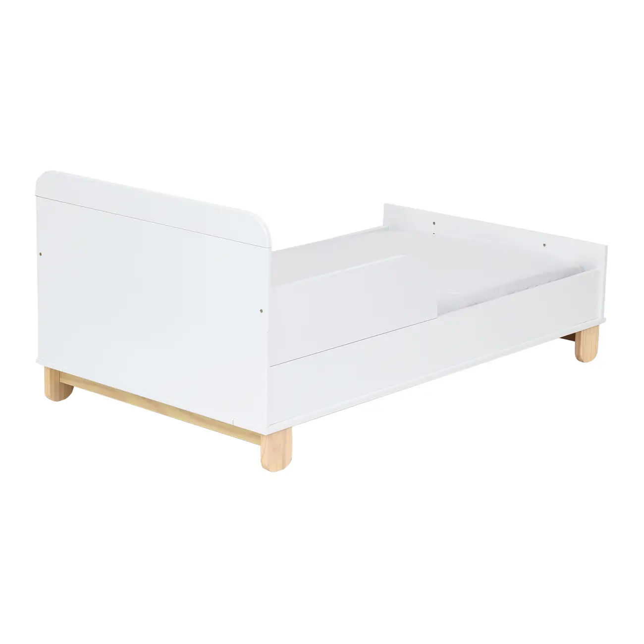 BERÇO 70 CM 2 EM 1 - BERÇO/CAMA INFANTIL SWEET - BRANCO/PINUS NATURAL - Foto 8