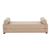 SOFÁ-CAMA 2 LUGARES STACK - BEGE/MESCLA - Foto 1