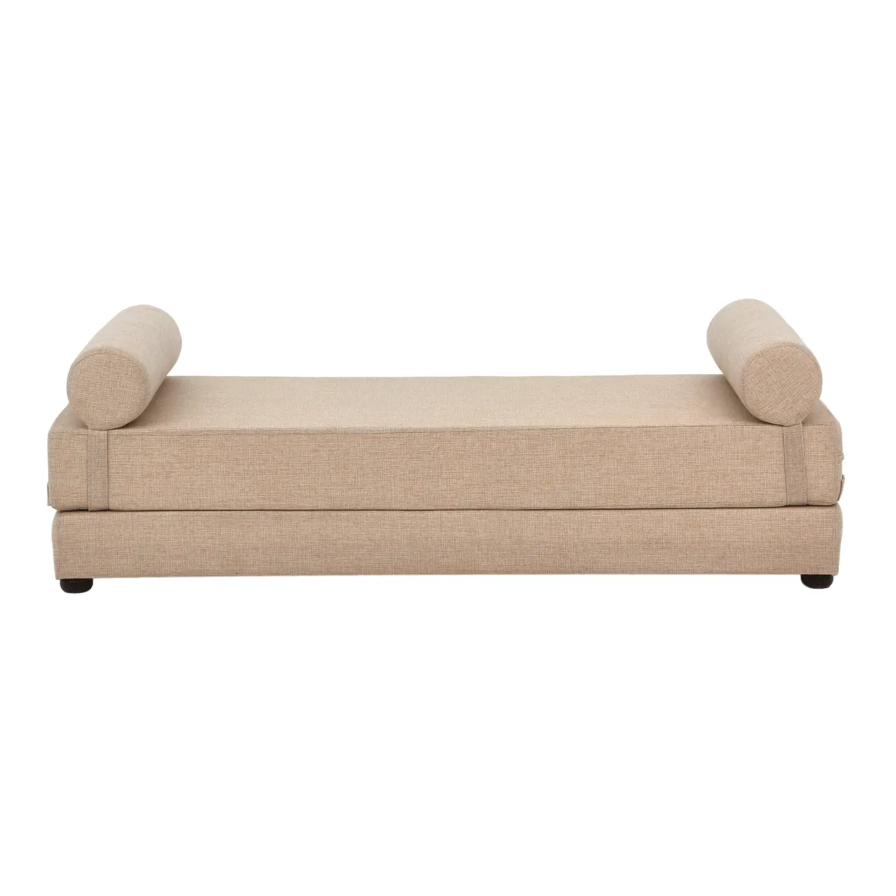 SOFÁ-CAMA 2 LUGARES STACK - BEGE/MESCLA - Foto 1