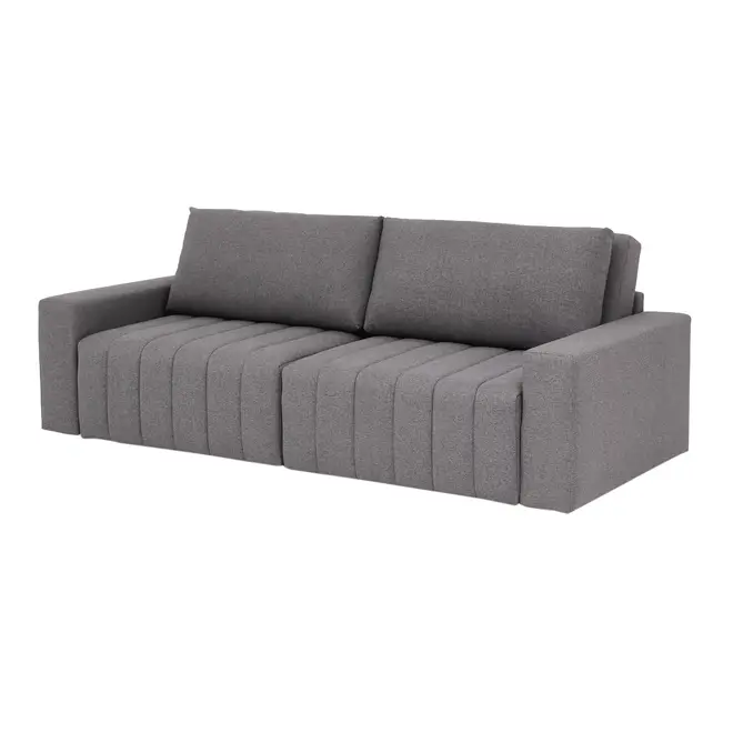 SOFÁ-CAMA RETRÁTIL E RECLINÁVEL 3 LUGARES SNOOZE - CINZA - Foto 2