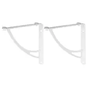 SUPORTE PARA PRATELEIRA COM 2PEÇAS CASE - BRANCO - Foto 1