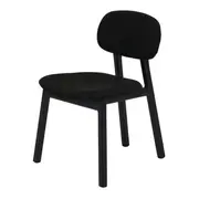 CADEIRA DE JANTAR MALMO - PRETO/PRETO - Foto 1