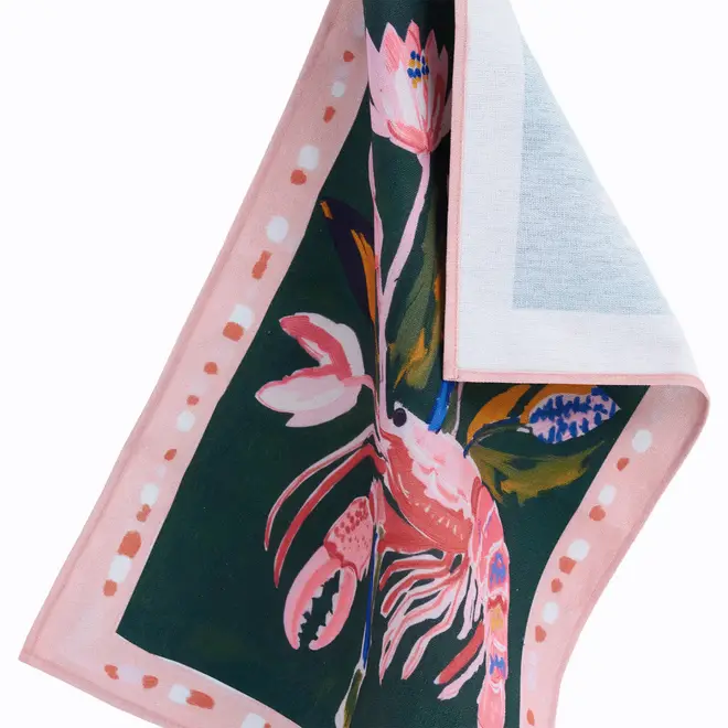PANO DE COPA 40 CM X 60 CM ONÍRICA CAMARÃO - MUSGO/MULTICOR - Foto 3