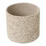 CACHEPÔ 18 CM CASCALHO - FIBRA CLARA/ BRANCO - Foto 3