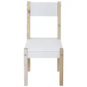 CADEIRA INFANTIL PIN PLAY - NATURAL WASHED/BRANCO - Foto 2