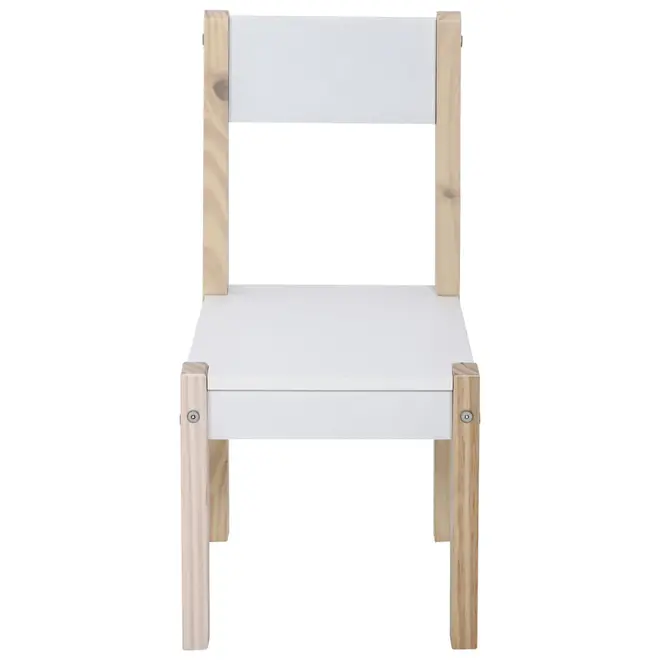 CADEIRA INFANTIL PIN PLAY - NATURAL WASHED/BRANCO - Foto 2