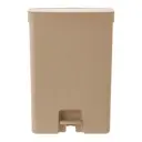 CAMELO/CINZA - LIXEIRA DUPLA COM PEDAL 30 L TRIUM
