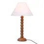 LUMINÁRIA DE MESA TORNIO C/CUP A - NOZES/BRANCO - Foto 2