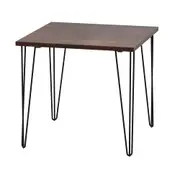 MESA DE JANTAR MESA 80 CM X 80 CM ZAHARA - PRETO/NOZES RÚSTICO - Foto 37