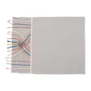 MANTA PARA SOFÁ 1,20 M X 1,60 M SARAPINTADA - NATURAL/MULTICOR - Foto 2