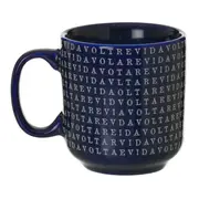 CANECA 300 ML TUDO OU TUDO - AZUL COBALTO/BRANCO - Foto 2