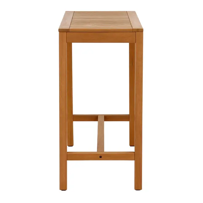 MESA ALTA/APARADOR PARA ÁREA EXTERNA 1,20 M X 50 CM PIPA - CASTANHA DE CAJU - Foto 4