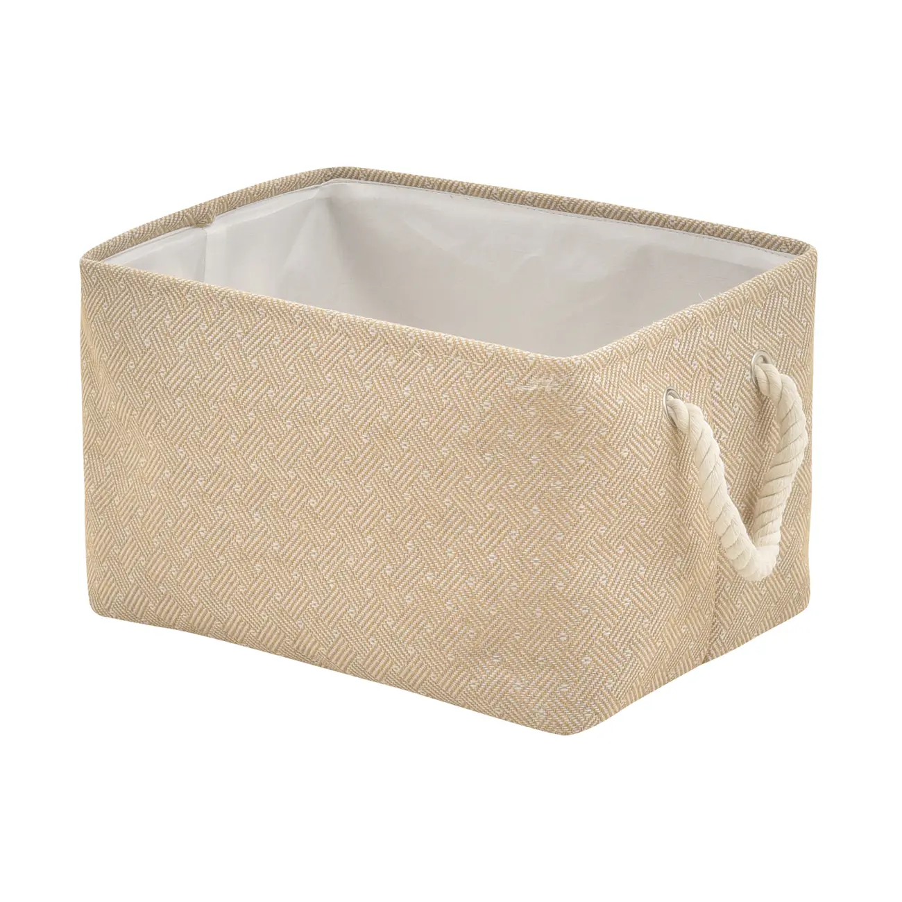 CESTO 23 CM X 26 CM X 35 CM TRAIRI - NATURAL/OFF WHITE - Foto 2