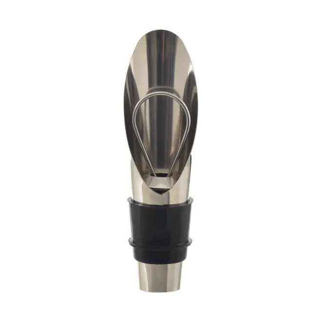 KIT PARA VINHO COM 4 PEÇAS TICINO - PRETO/INOX - Foto 2