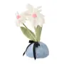 ADORNO VASO FLOR 23 CM PASCOQUETTE - VIN ROSE/BLEU CENDRÉ - Foto 2