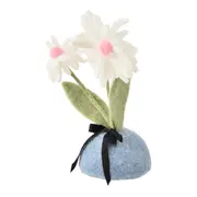 ADORNO VASO FLOR 23 CM PASCOQUETTE - VIN ROSE/BLEU CENDRÉ - Foto 2