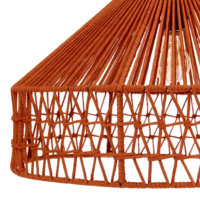 LUMINÁRIA DE TETO ITACARÉ - TERRACOTA/PRETO - Foto 4