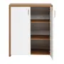 ARMÁRIO PARA ESCRITÓRIO MÉDIO 2 PORTAS BOSS - OAK TAMMI/BRANCO - Foto 3