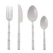 FAQUEIRO 24 PEÇAS PARA 6 PESSOAS TAQUARA STEEL LUXY - INOX - Foto 1