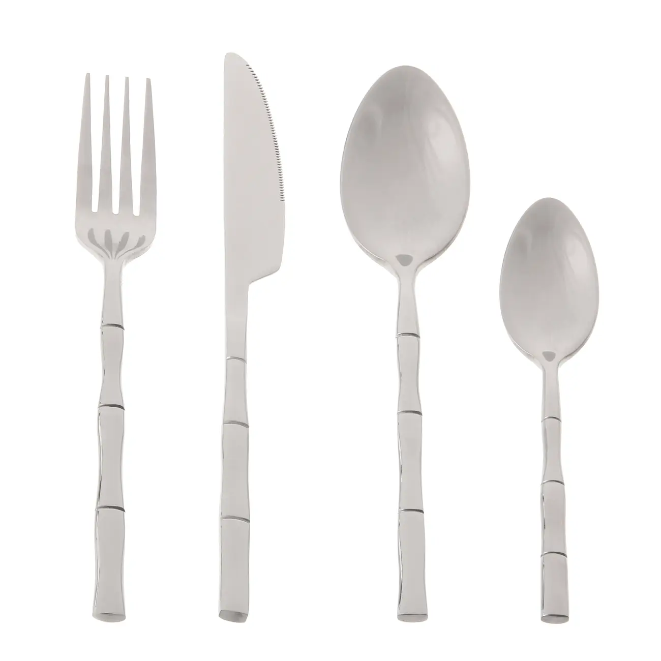 FAQUEIRO 24 PEÇAS PARA 6 PESSOAS TAQUARA STEEL LUXY - INOX - Foto 1