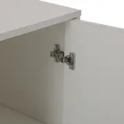 ARMÁRIO PARA ESCRITÓRIO BAIXO 1 PORTA LIN - BRANCO/NOZES - Foto 5