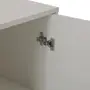 ARMÁRIO PARA ESCRITÓRIO BAIXO 1 PORTA LIN - BRANCO/NOZES - Foto 5