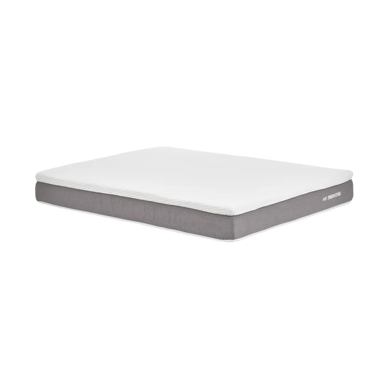 COLCHÃO QUEEN MACIO COM MOLAS ENSACADAS 1,58 M X 1,98 M X 25 CM TATOU GULDI - CINZA/BRANCO - Foto 2